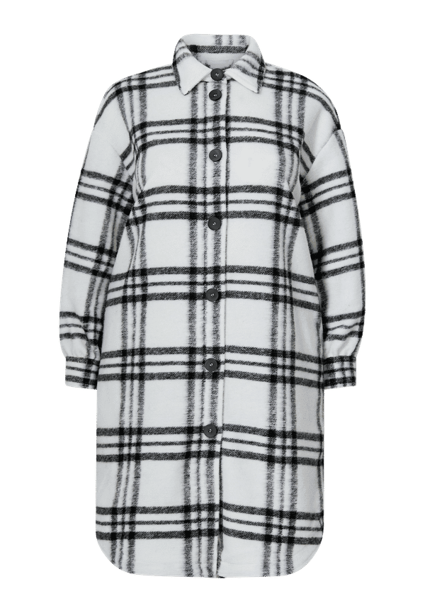 Only Carmakoma - Skjortjacka carAndrea Long Shacket - Grå