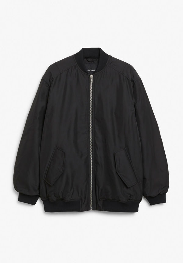 Oversized bomber jacket - Black