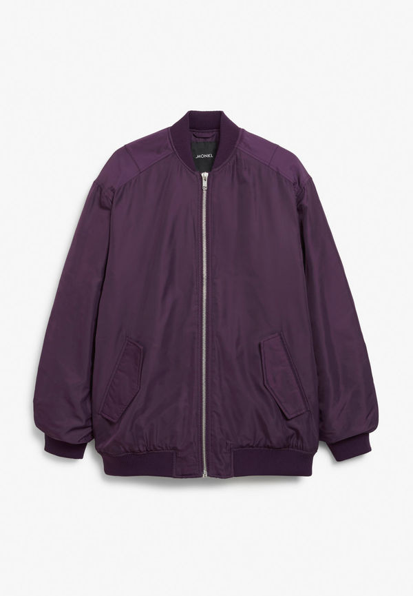Oversized bomber jacket - Purple