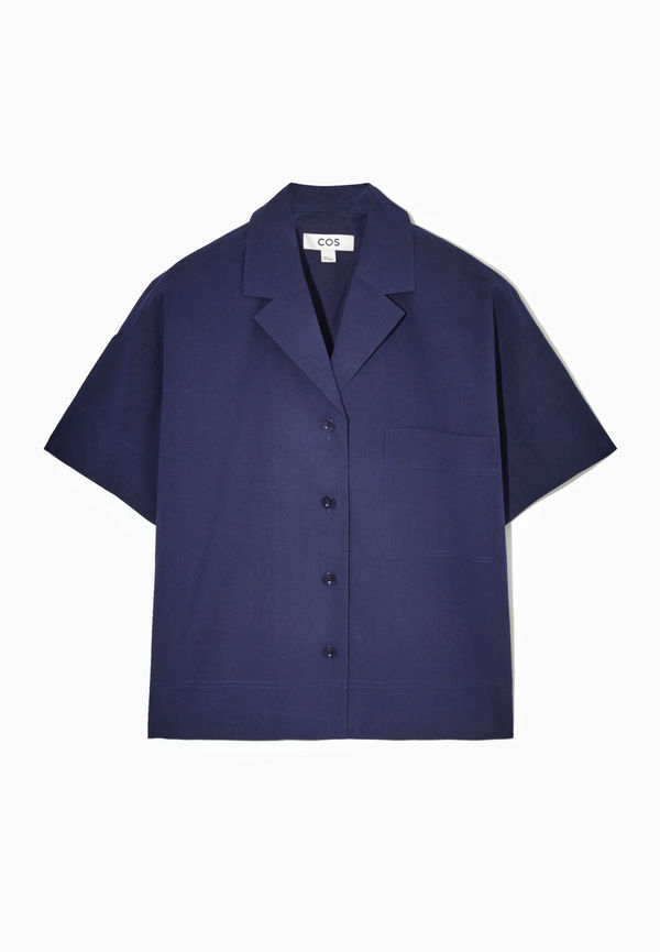 OVERSIZED CAMP-COLLAR SHIRT