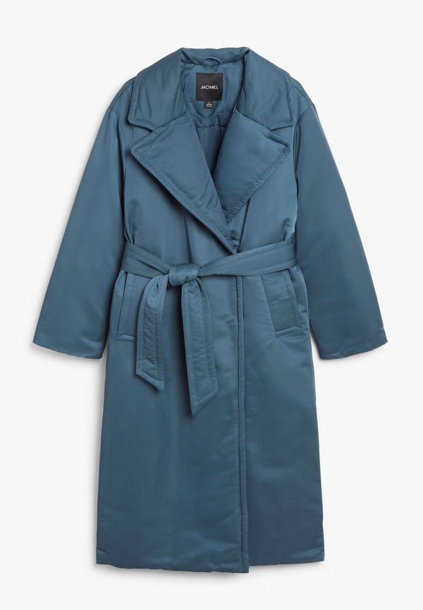 Oversized padded coat - Blue