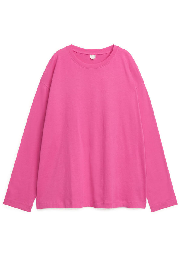 Oversized Pima Cotton T-shirt - Pink