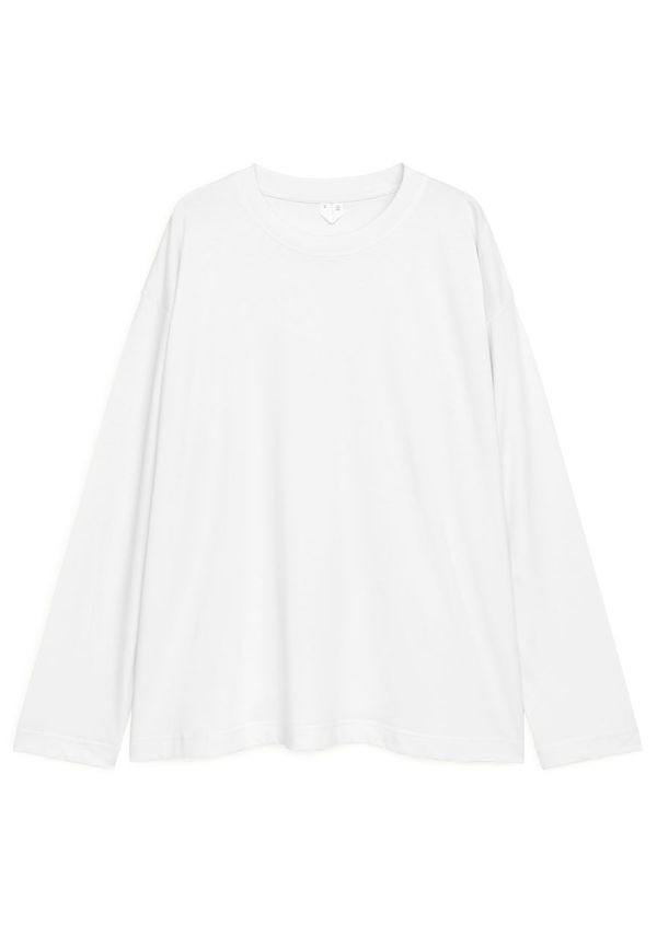 Oversized Pima Cotton T-shirt - White