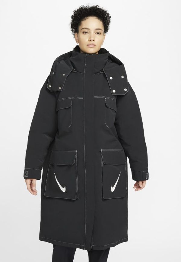 Parkas med huva Nike Sportswear Storm-FIT Swoosh för kvinnor - Svart