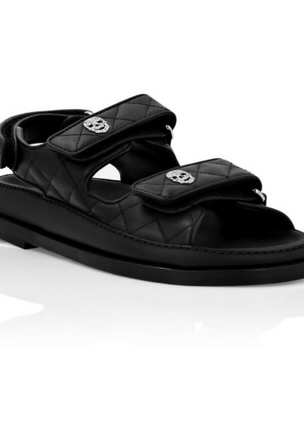 Philipp Plein - Sandaler - Svart - Dam - Storlek: 37 EU