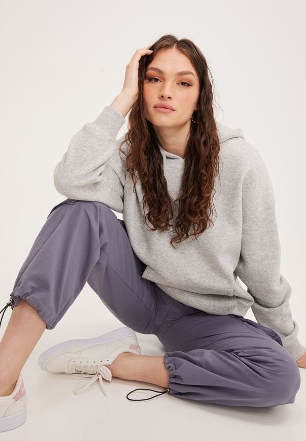Pieces - Hoodies - Light Grey Melange - Pcchilli Ls Oversized Hoodie Noos B - Tröjor