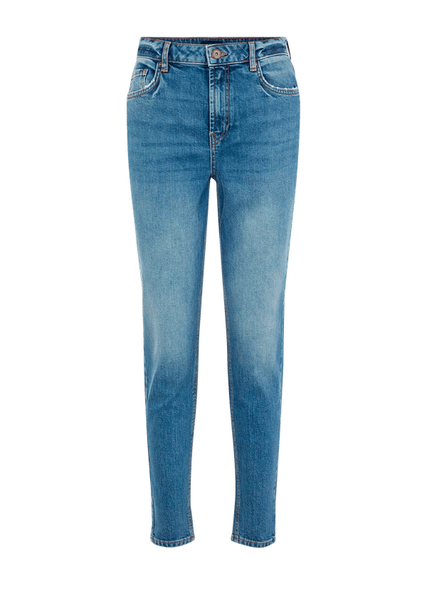 pieces - Jeans pcLeah Mom HW Ank MB256-BA - Blå