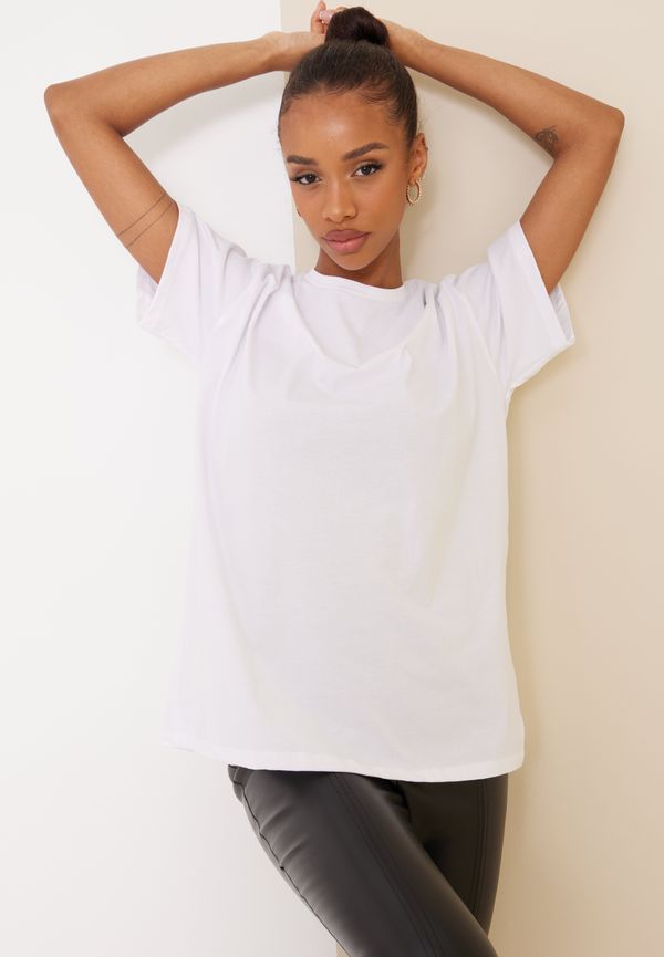 Pieces - Oversized - Bright White - Pcrina Ss Oversized Tee Noos Bc - Toppar - Oversized