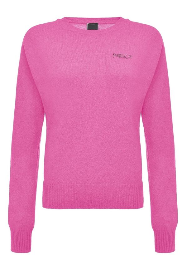 Pinko - Stickade tröjor & koftor - Rosa - Dam - Storlek: M