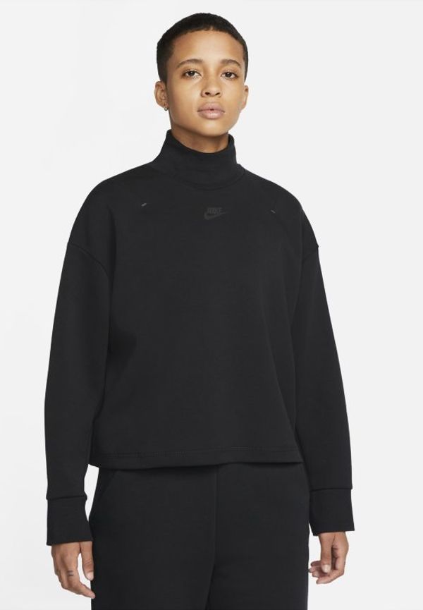 Polo Nike Sportswear Tech Fleece för kvinnor - Svart