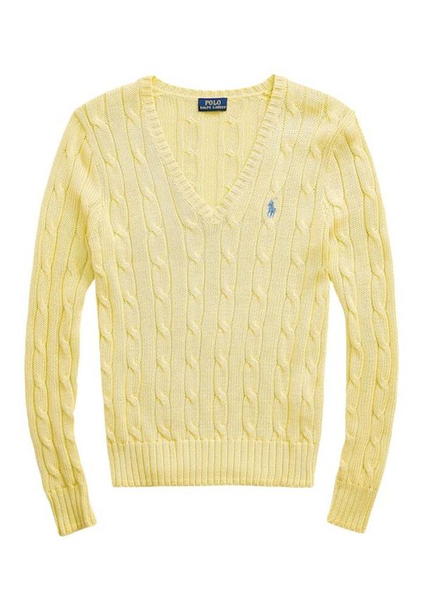Polo Ralph Lauren - Stickade tröjor & koftor - Gul - Dam - Storlek: XS