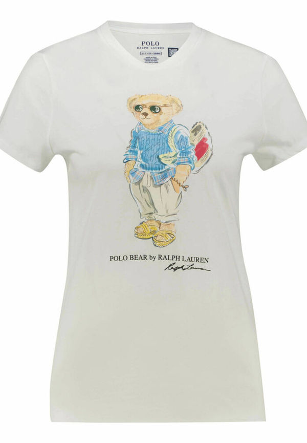 Polo Ralph Lauren - T-shirts - Vit - Dam - Storlek: Xl,Xs