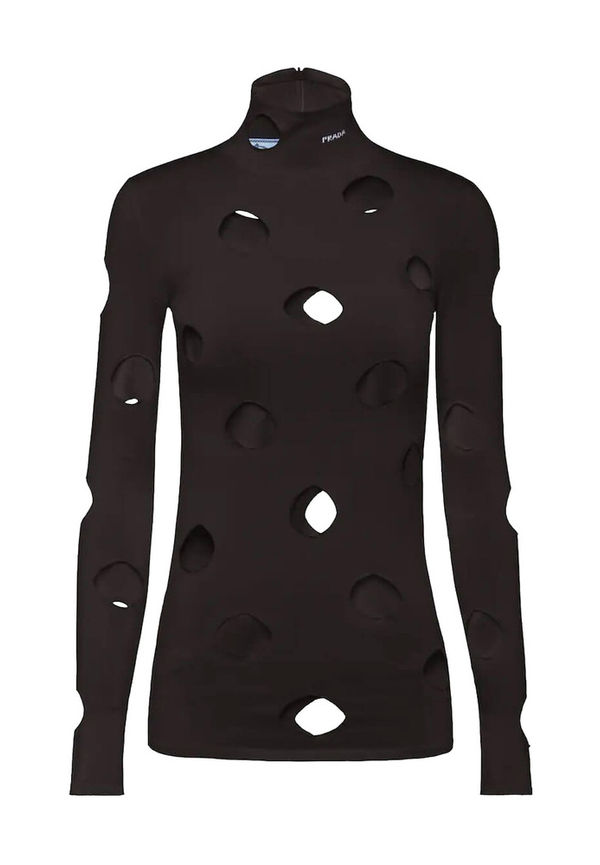 Prada - Polotröjor - Svart - Dam - Storlek: XS
