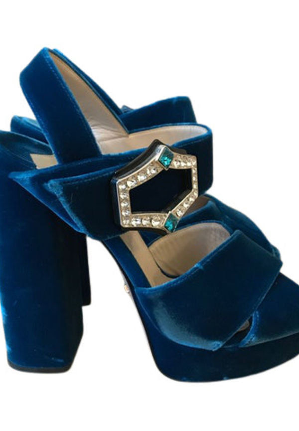 Prada Vintage - Vintage Skor - Blå - Dam - Storlek: 37 EU