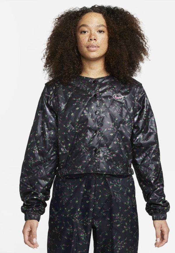 Quiltad jacka Nike Sportswear Icon Clash för kvinnor - Svart