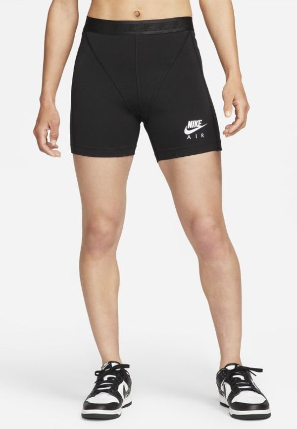 Ribbade shorts Nike Air för kvinnor - Svart