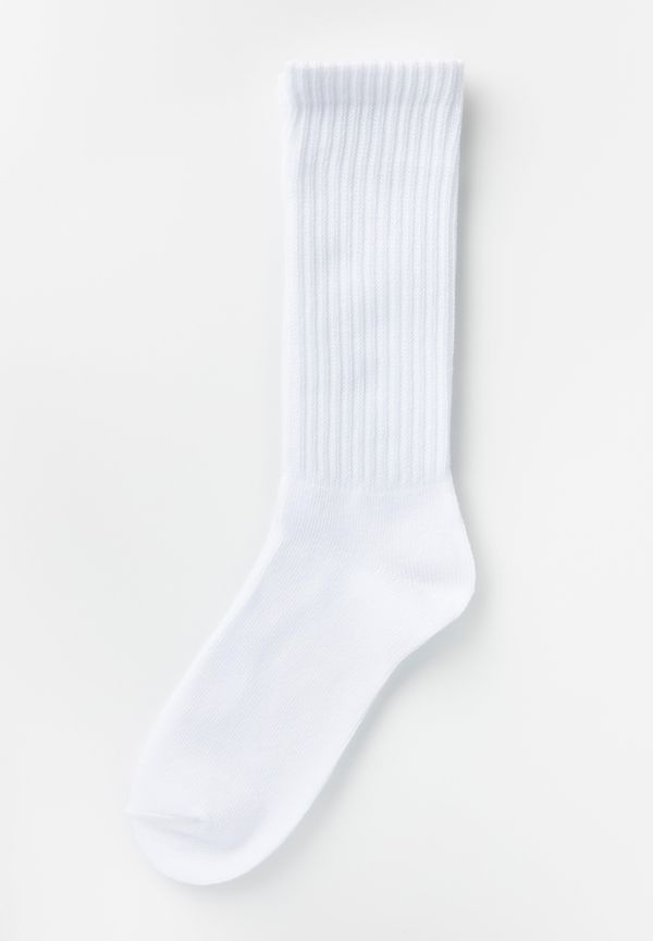 Ribbade strumpor med lös passform