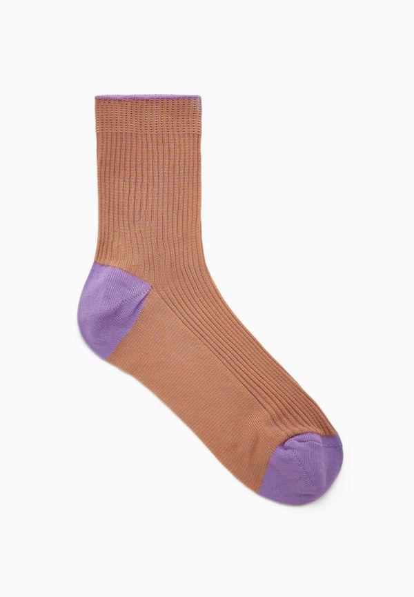 RIBBED ANKLE SOCKS