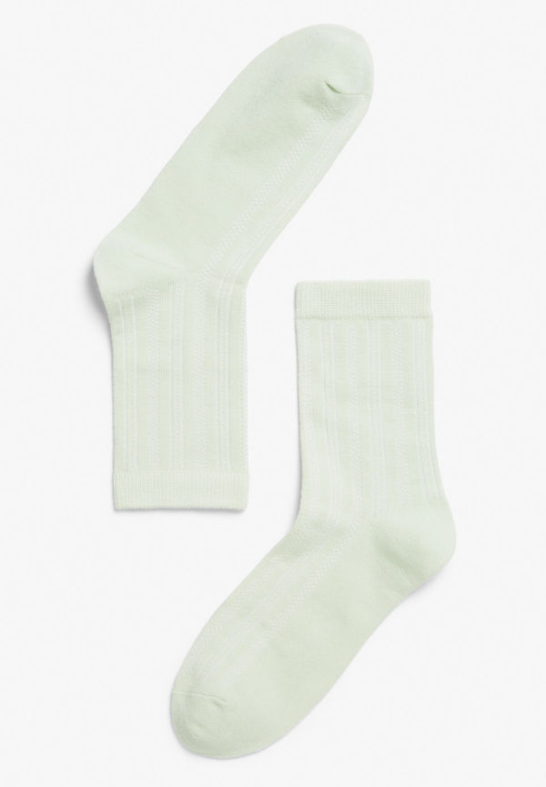 Ribbed tube socks - Green