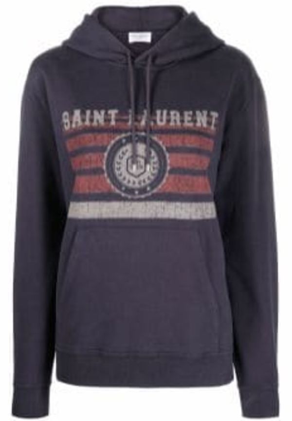 Saint Laurent - Hoodies - Blå - Dam - Storlek: S