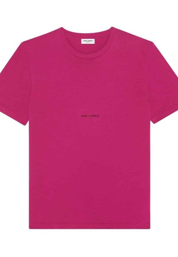 Saint Laurent - T-shirts - Rosa - Dam - Storlek: Xl,L,M