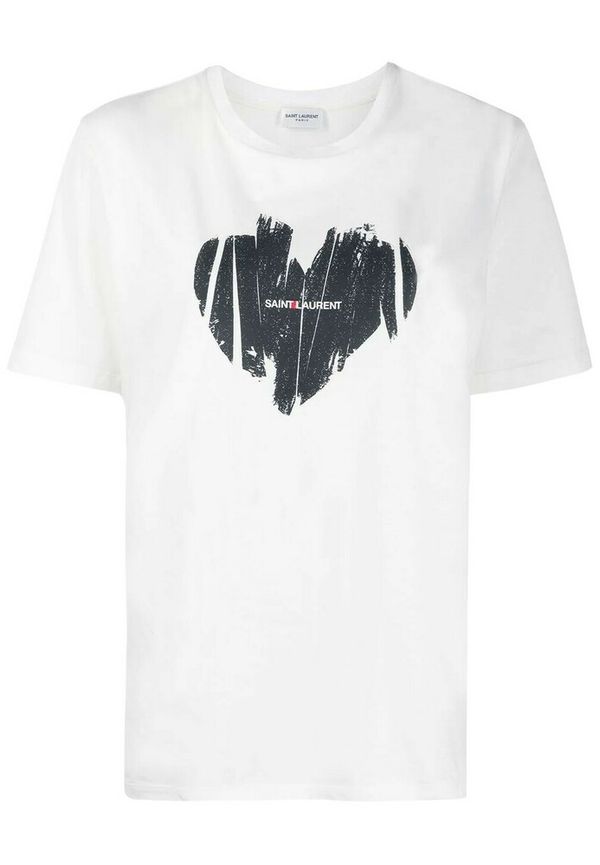 Saint Laurent - T-shirts - Vit - Dam - Storlek: L,M