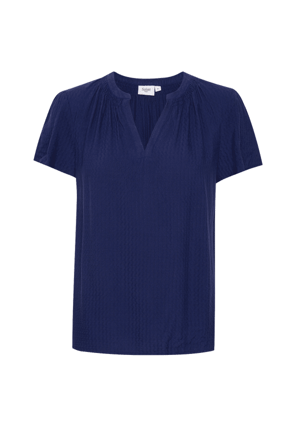 Saint Tropez - Blus BrittaSZ SS Top - Blå