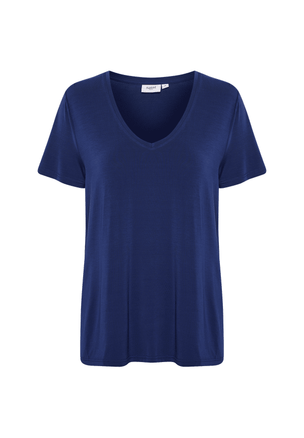 Saint Tropez - Topp AdeliaSZ V-N T-shirt - Blå