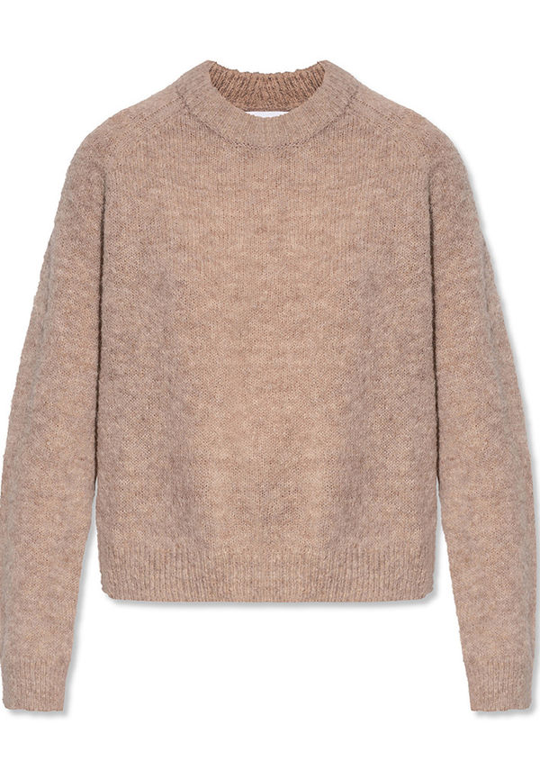 Samsøe Samsøe - Stickade tröjor & koftor - Beige - Dam - Storlek: Xs,2Xs,L,S,M