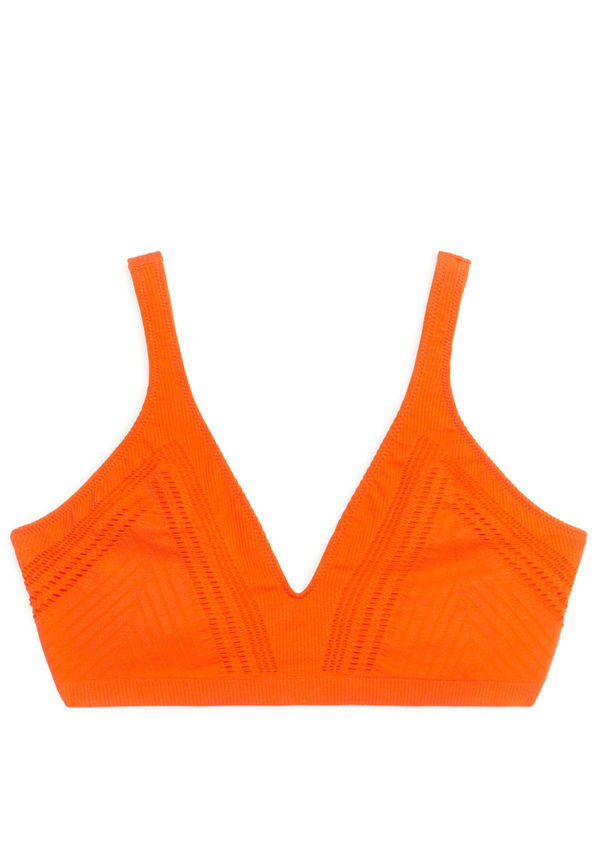 Seamless Bikini Top - Orange