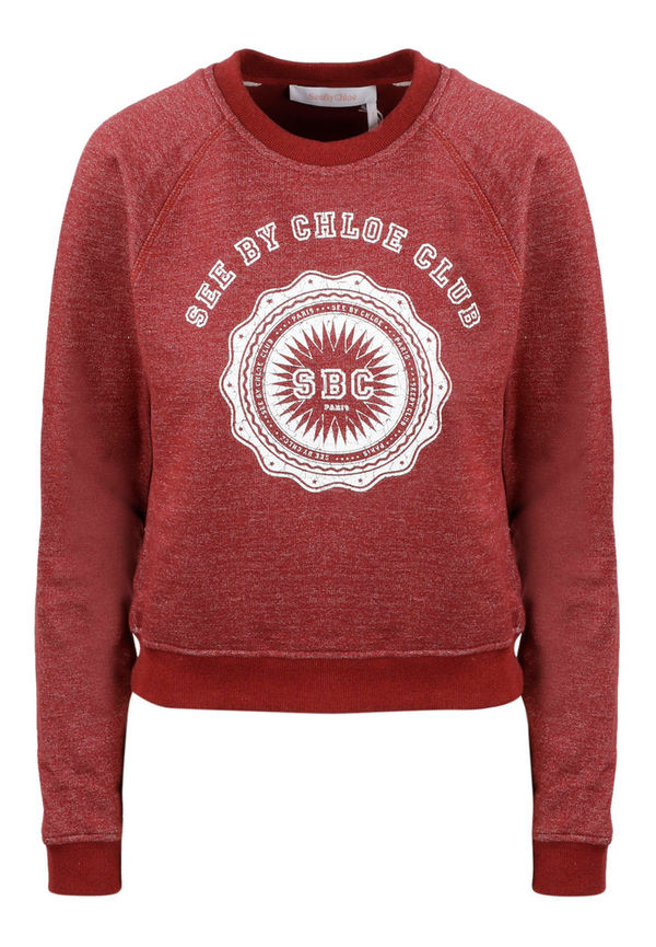 See by Chloé - Hoodies - Röd - Dam - Storlek: Xs,L,S,M
