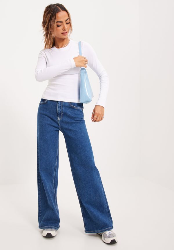 Selected Femme - High waisted jeans - Slfvilma Hw Wide Topaz Blue Jeans W - Jeans