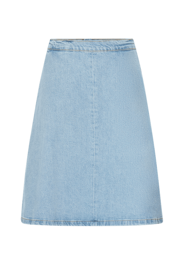 Selected FEMME - Jeanskjol slfKati HW Sky Blue Denim Skirt - Blå