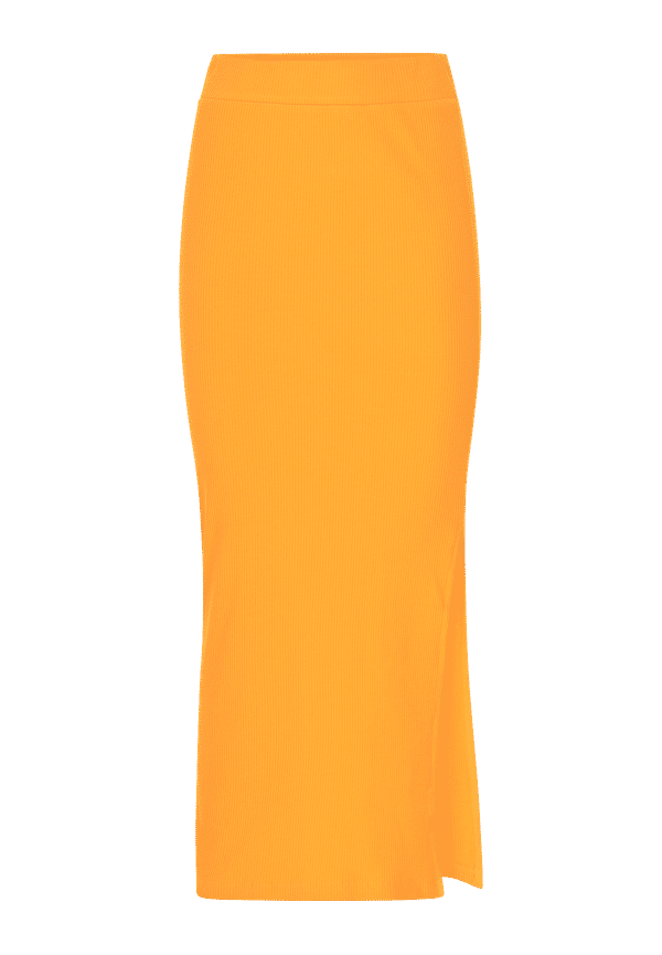 Selected FEMME - Kjol slfLaury MW Ankle Slit Skirt - Orange
