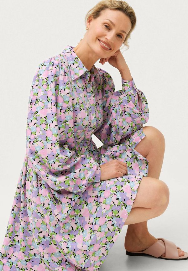 Selected FEMME - Klänning SLFJUDITA LS SHORT SHIRT DRESS B - Lila