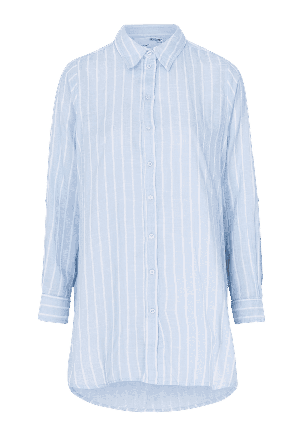 Selected FEMME - Långskjorta slfHelina LS Shirt - Blå