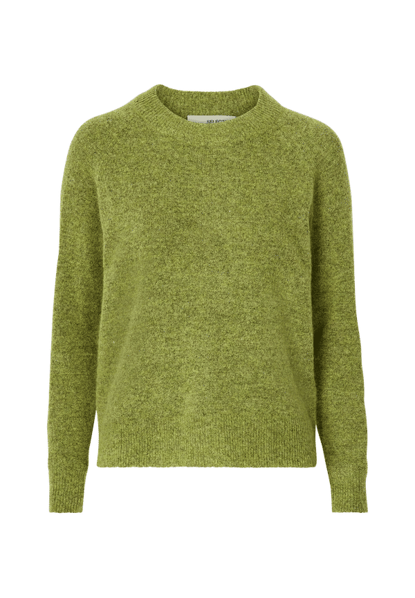 Selected FEMME - Tröja slfLulu LS Knit O-neck - Gul