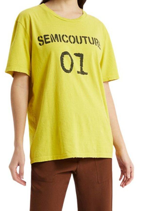 Semicouture - T-shirts - Gul - Dam - Storlek: M