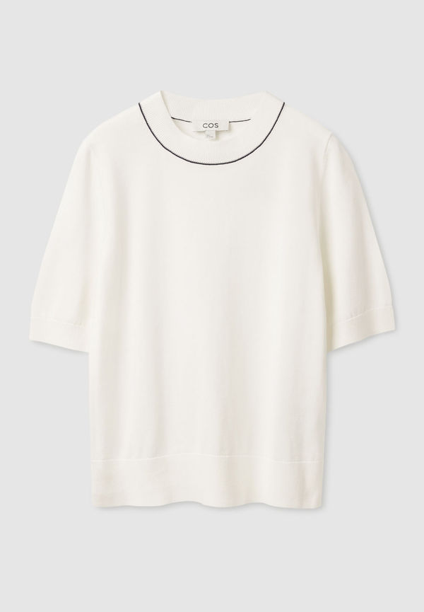 SHORT-SLEEVE KNITTED T-SHIRT