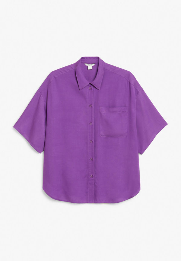 Short-sleeve shirt - Purple