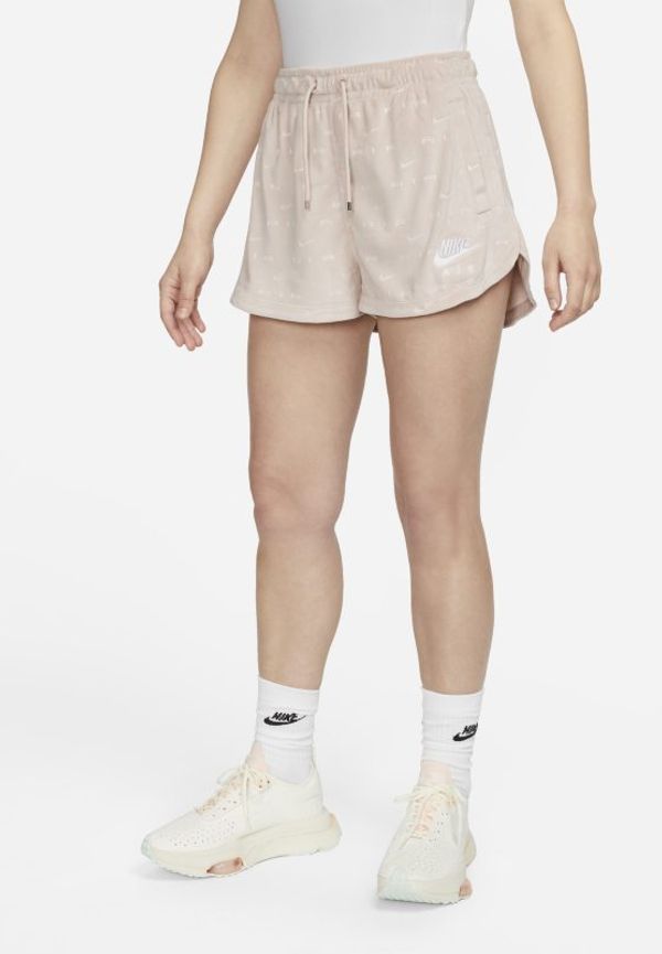 Shorts i velour med medelhög midja Nike Air för kvinnor - Rosa