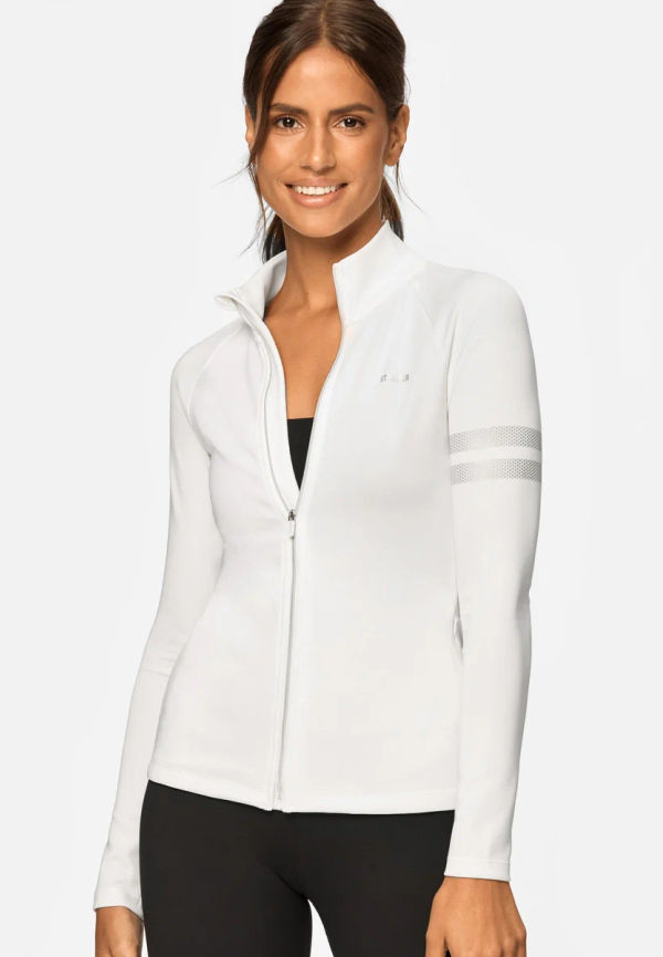 Signature Zip Jacket White