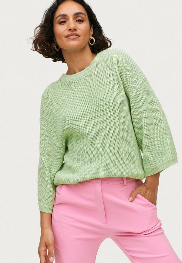 Soaked in Luxury - Tröja slPony Pullover 3/4 - Grön