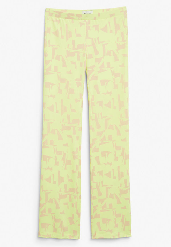 Soft flared trousers - Beige