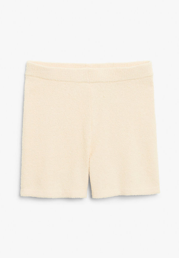 Soft knit shorts - Beige