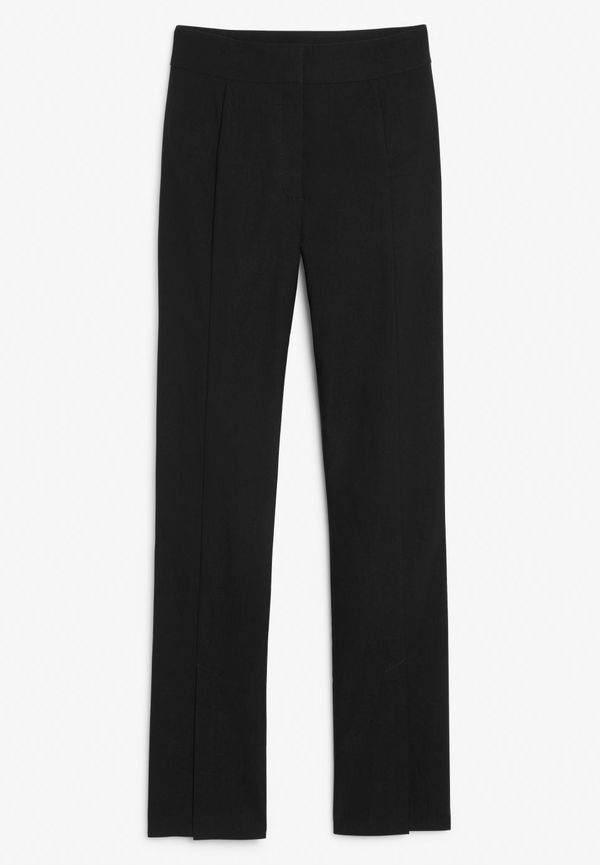 Split front trousers - Black