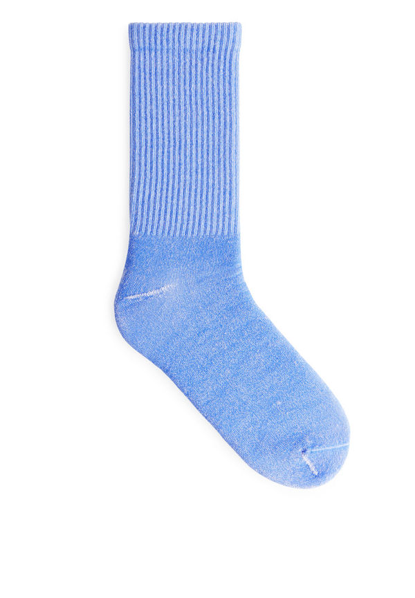 Sporty Cotton Socks - Blue