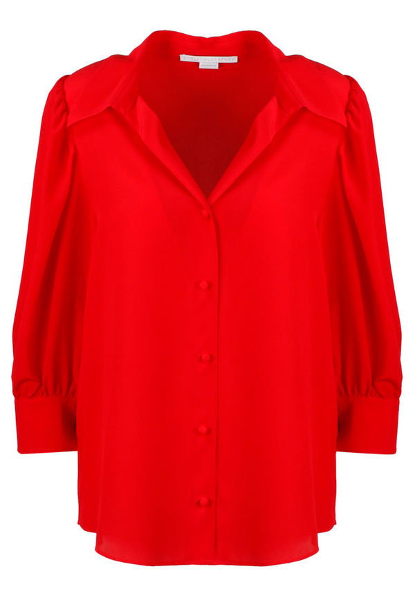 Stella McCartney - Skjortor - Röd - Dam - Storlek: Xs,2Xs