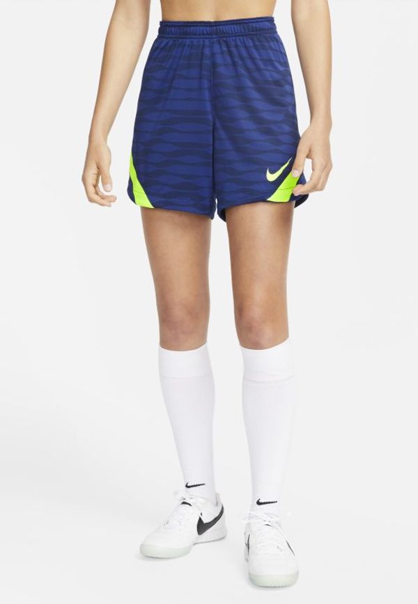 Stickade fotbollsshorts Nike Strike för kvinnor - Blå