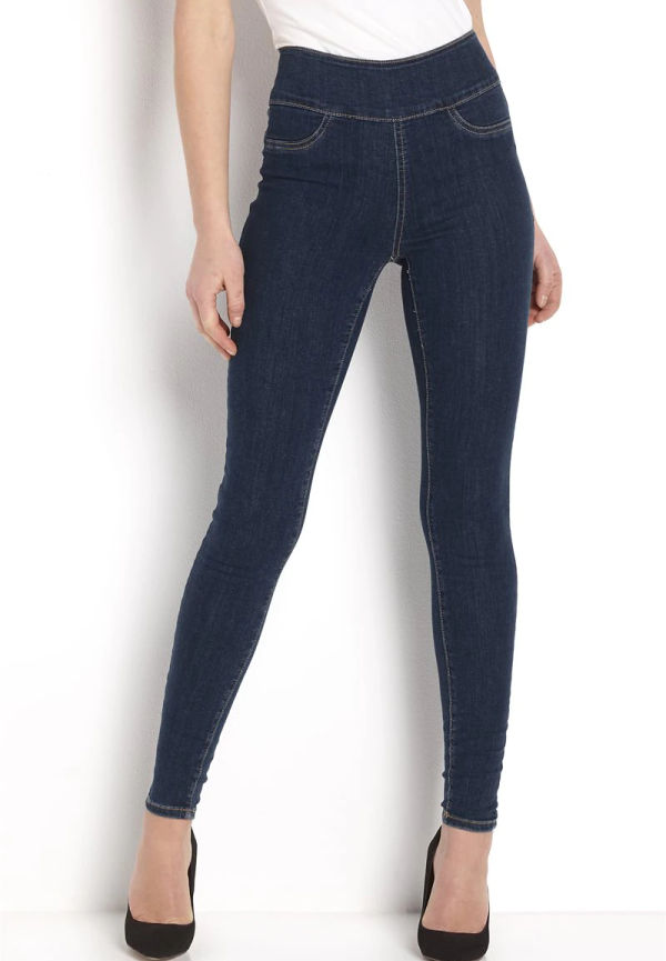 Superstretchiga jeans med hög midja Lyra